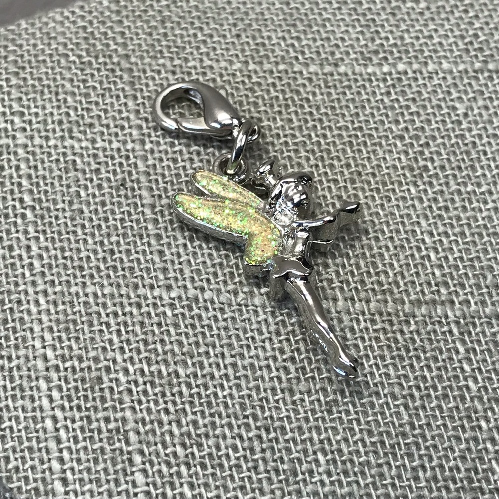 Small silver tone Disney tinker belle charm